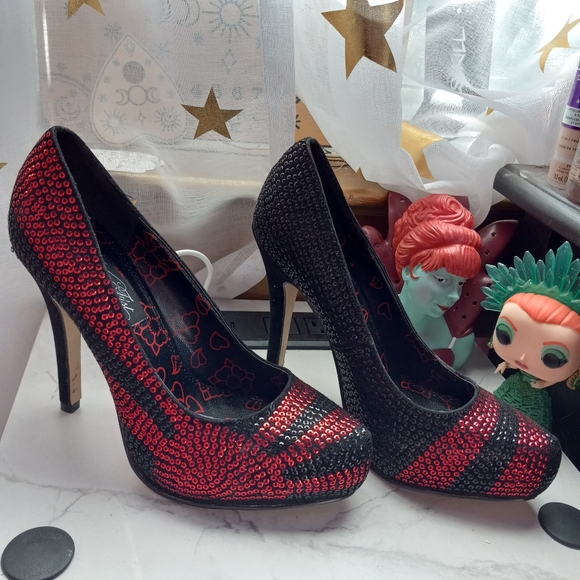 Iron Fist Shoes - Nwt discontinued sparkly stoned heels! Y2k! Rare! Sold
